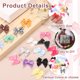 thumbnail image 3 of Uxcell 50 Piezas Mini Lazos de Cinta Tono Plateado Rosa con Perla 1" Flores de Cinta Apliques para Manualidades DIY Lazos para el Cabello Costura Decoración de Bodas Fiesta de Navidad, 3 of 5
