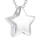 thumbnail image 1 of Collar De Urna De Estrella Pequeña, Colgante Conmemorativo, Soporte De Urna Para Perfume Para Mascotas, Marido Argent, 1 of 5