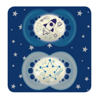 Mam - Pack Chupetes Látex Nocturnos 6 Meses+