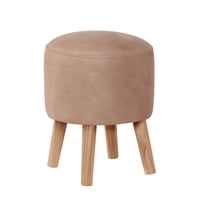 Latam Home - Pouf Nantes Cuero Kentucky Beige