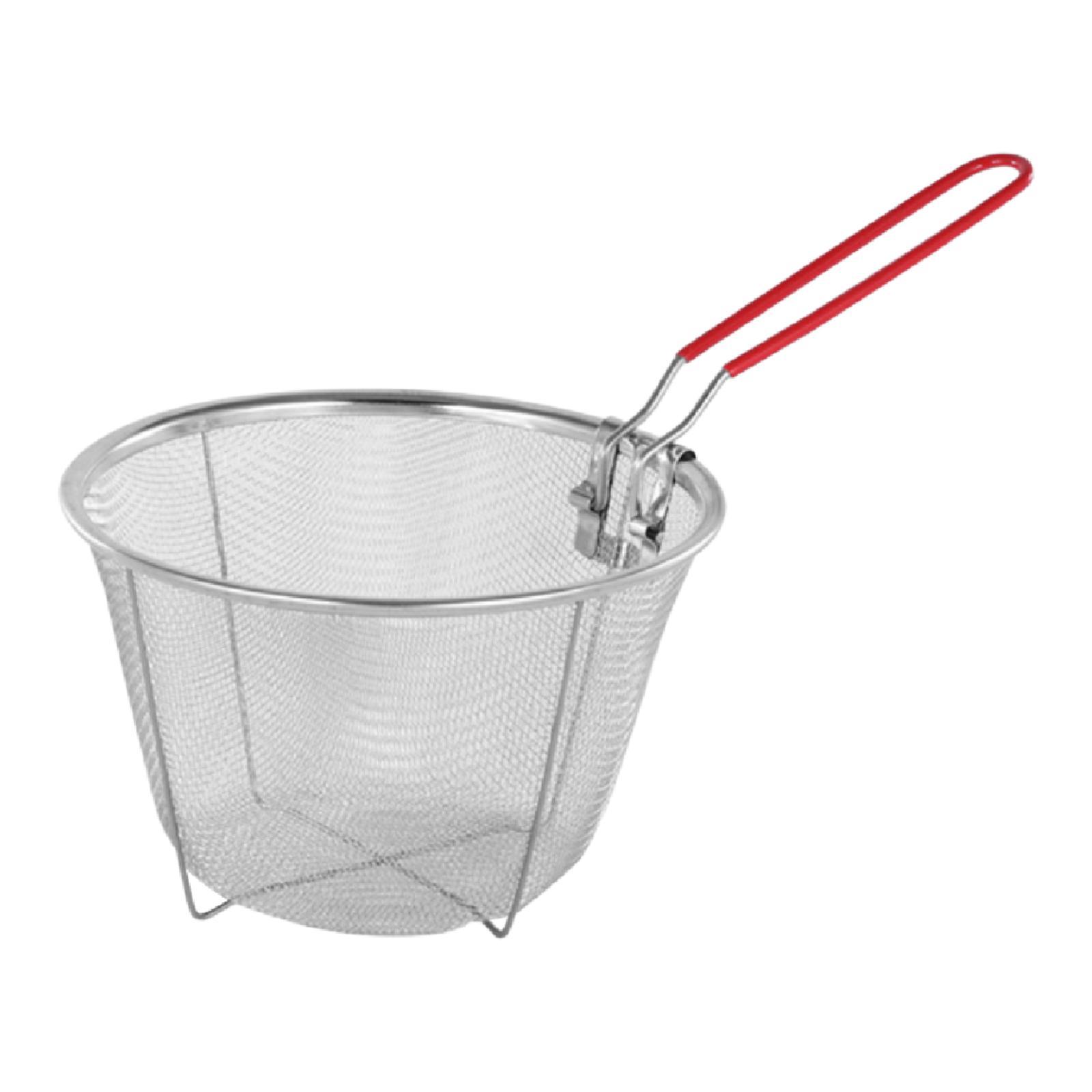 Bothyi - Cesta Para Freír De Acero Inoxidable, Práctica Para El Hogar, Con Mango Largo, Vajilla De 15 X 9 Cm