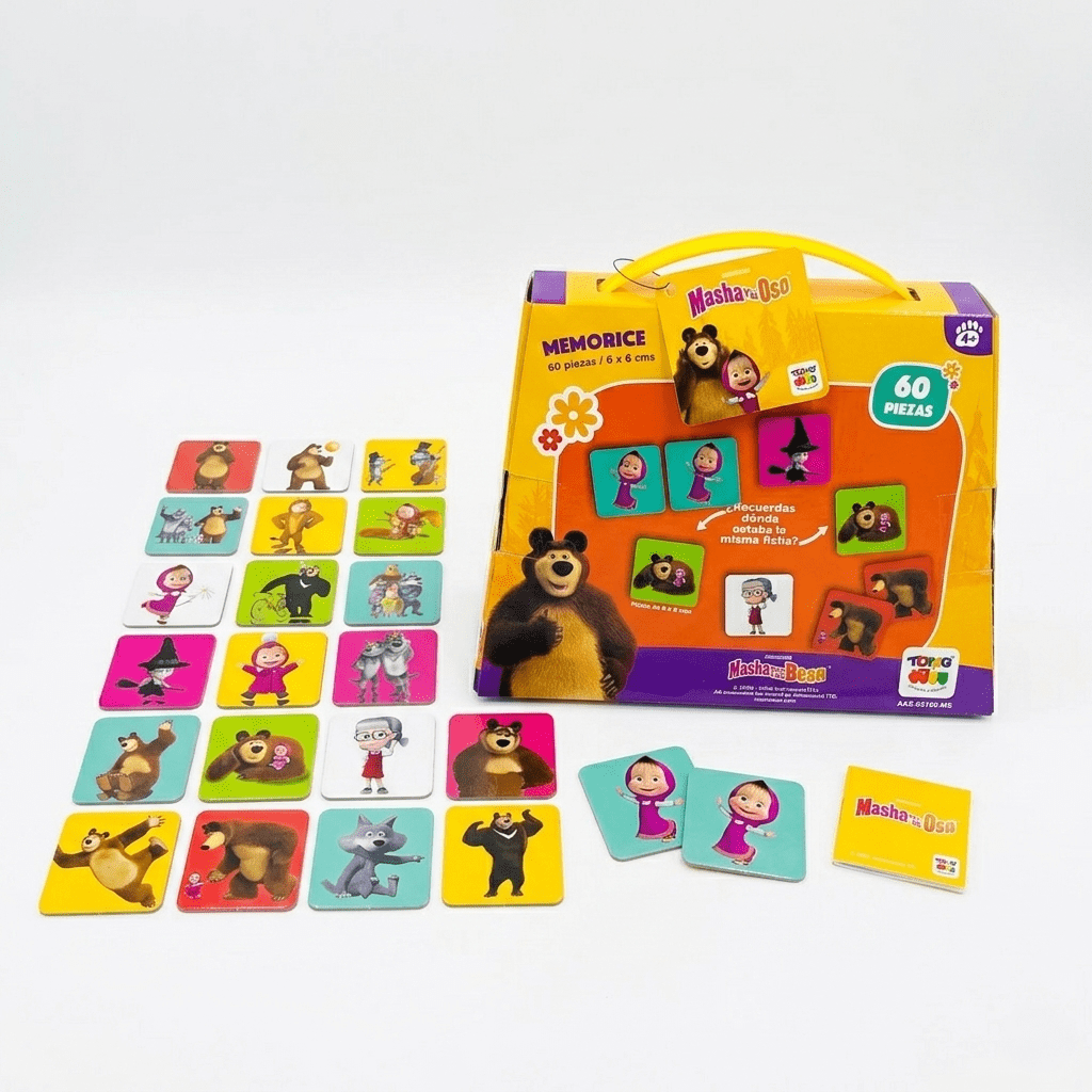 Toyng - Juego De Mesa Memorice 60 Piezas - Masha