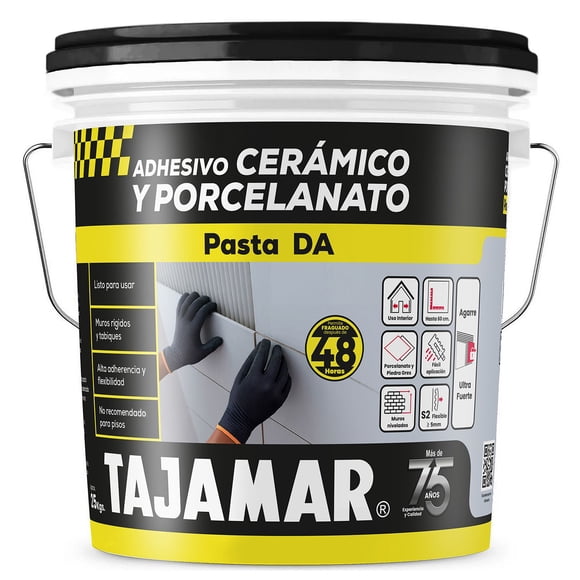 Adhesivo Cerámico y Porcelanato en Pasta DA Tineta 25Kg