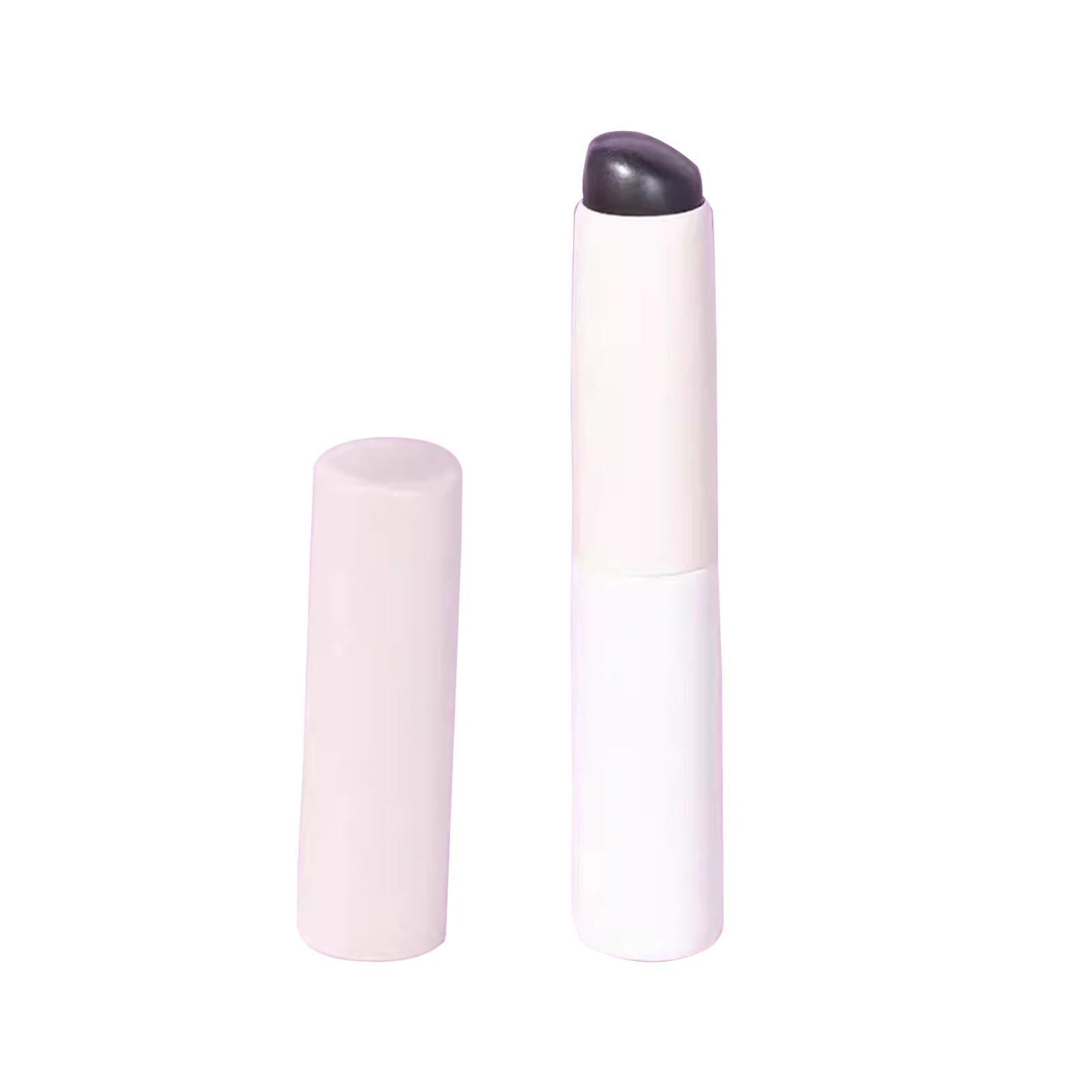 Ioensy - Pincel De Labios De Silicona Con Tubo De Aluminio, Pincel De Maquillaje De Labios En Ángulo Para Niñas, Color Blanco
