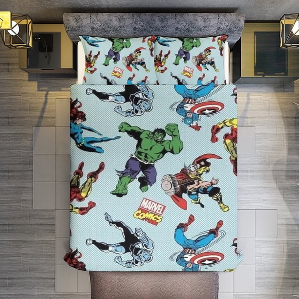 Spider-Man Comforter Set for Kids Boys Teen Men Tween 3D Lightweight Microfiber Bedding Sets