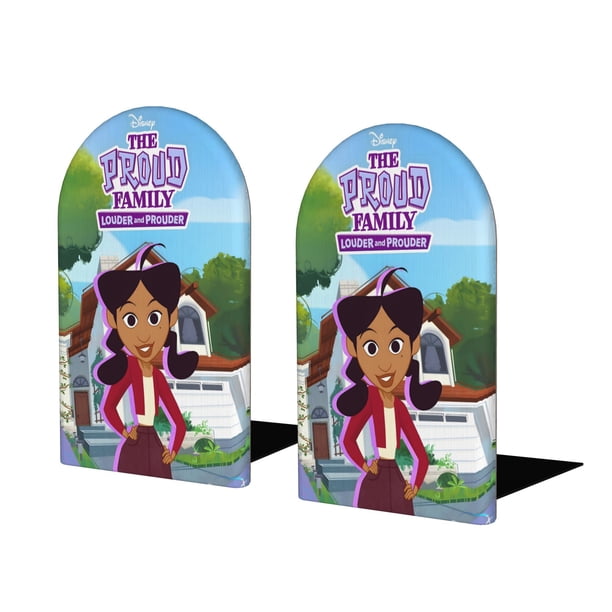 La Familia Proud: Más Fuerte y Más Orgullosa Sujetalibros decorativos temáticos, tope para estantería con base antideslizante, uso dual para hogar y oficina - 2 piezas