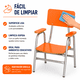 thumbnail image 5 of Silla Párvulo con Brazos Naranja – Resistente, Segura y Cómoda, 5 of 7