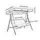 thumbnail image 3 of Toldo para Columpio de Patio, Cubierta Superior Duradera para Asiento de Porche, Color Verde Oscuro, 3 of 5