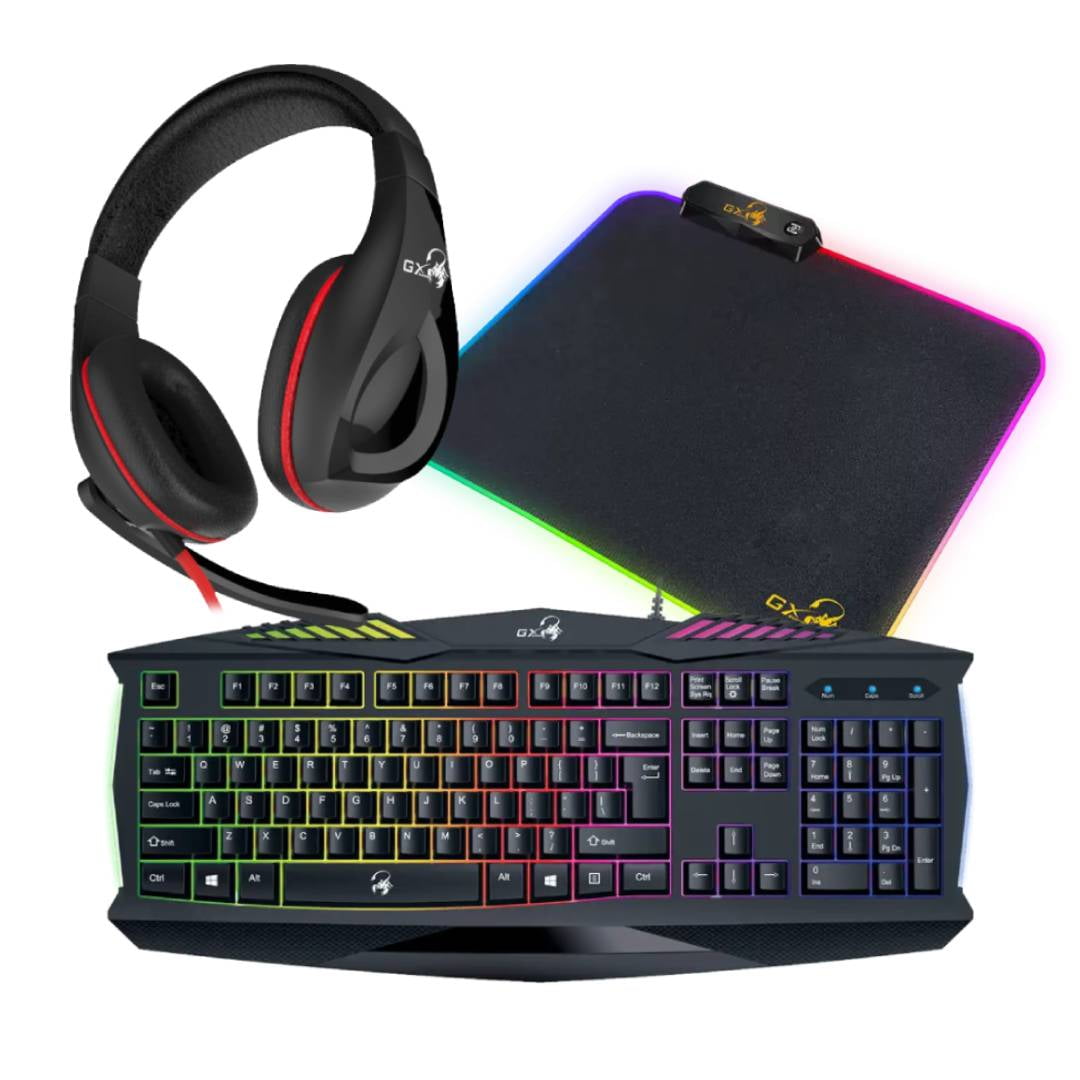 Combo Gamer Genius Killer K220 (teclado+mousepad+audifonos)