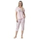 thumbnail image 2 of Pijama Algodón Capri Estampado Margaritas | Estilo Natural, 2 of 2