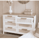 thumbnail image 1 of Cómoda "Patagua" 6 Cajones Mueble de Madera con Frentes de Lino - Blanco - 120x40x90 cm, 1 of 3