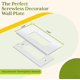 thumbnail image 2 of Placa de pared TG de 1 ranura blanca, paquete de 100, 11,9 × 7,4 cm, 2 of 7