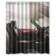 thumbnail image 1 of Cortina de ducha para coche, juego de cortinas de baño con ganchos, tamaño 60 x 72 pulgadas, 1 of 3