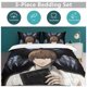thumbnail image 5 of Death Note Anime Home Bed 3-piece Set Classic Japanese Anime Polyester Wash Student Dormitory Set, 5 of 5
