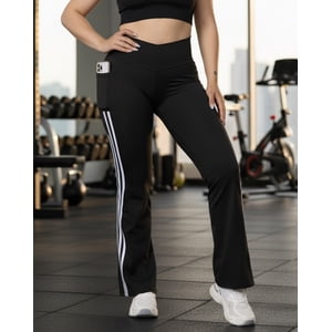 Flix Spa - Calza Flare Mujer Tiro Alto Con Bolsillos