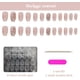 thumbnail image 5 of Uñas postizas de bailarina francesa con purpurina 3D, uñas postizas naturales de color rosa, uñas adhesivas, uñas estáticas, uñas postizas acrílicas de cobertura completa, reutilizables, para mujeres, 5 of 6