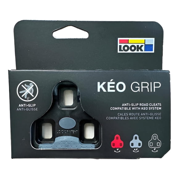 Calas Look Keo Grip 0° Antideslizante Bicicleta Ruta Pista Negro