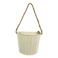 Magideal - Maceta Colgante De Pared De Hierro, Estilo Rústico, Para Jardín, Interior Y Exterior, Patio, Sala De Estar, Decoración Del Hogar