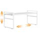 thumbnail image 1 of Organizador de Estante para Gabinete LJHFUQHUHU Ajustable Blanco, 1 of 5