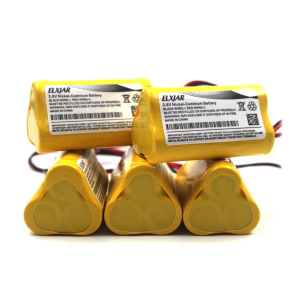 Batería elxjar de repuesto Ni-CD AA, 3,6 V, 800 mAh, paquete de 5
