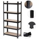 thumbnail image 2 of Estante Negro con Repisas de Madera – Medidas: 1.80 m x 90 cm x 40 cm, 2 of 2
