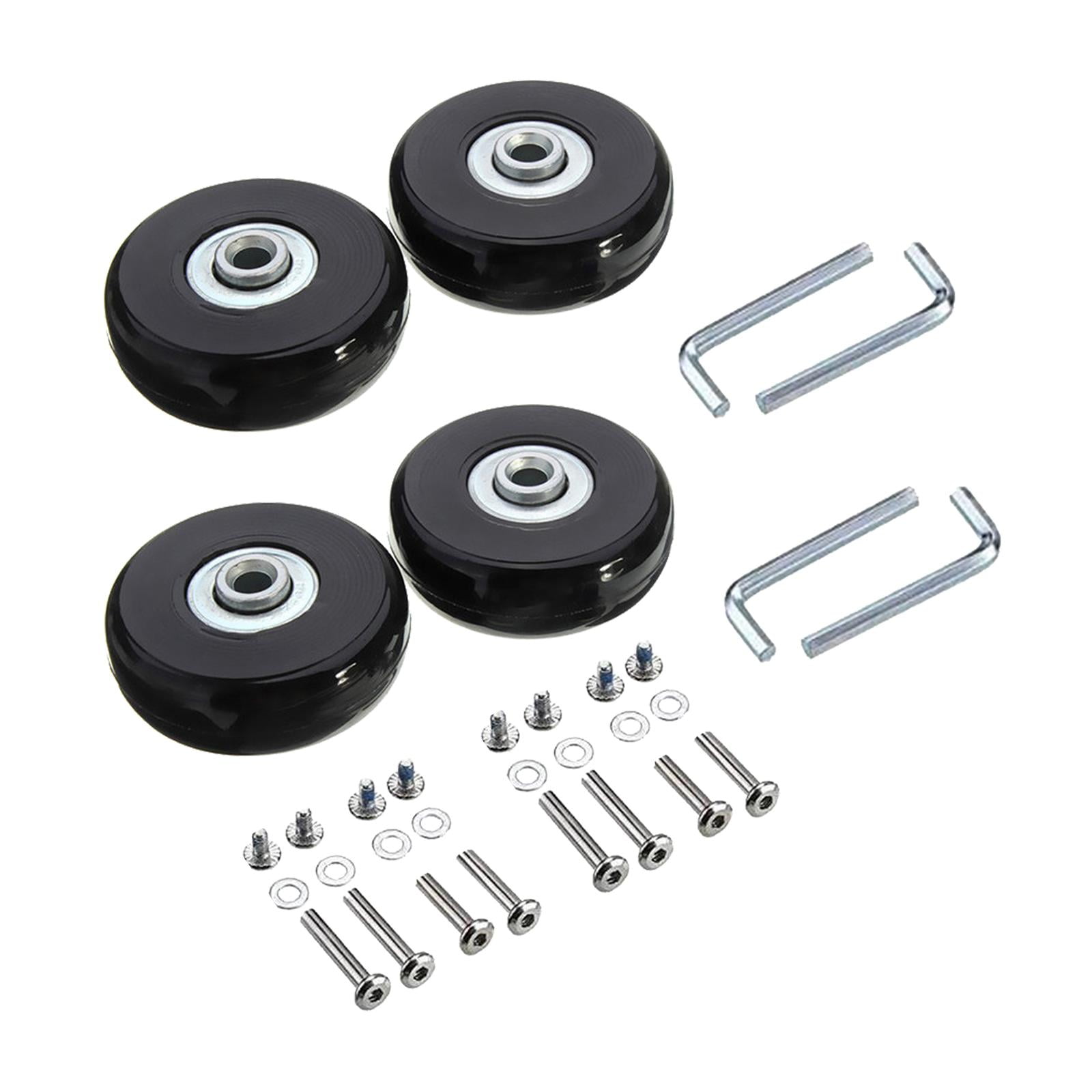 Bothyi - Juego De 4 Ruedas Para Maletas Con Tornillos Llaves Resistentes Al Desgaste 40x18mm