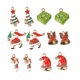 thumbnail image 2 of 12 piezas de diamantes de imitación mixta esmalte de la navidad encantos colgante diy joyería artesanía, 2 of 5