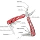 thumbnail image 2 of Herramienta Multiusos, Juego De Cuchillos De Alicates De Herramientas 24 En 1, Herramienta Multiusos Para Acampar Sobrevivir Al Aire Libre Etc(rojo), 2 of 6