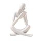 thumbnail image 2 of Estatuilla Estatuilla Humana Figuras Pensador Estatua Para Estante De Escritorio Sala De Estar 8cmx6cmx12cm Blanco, 2 of 5