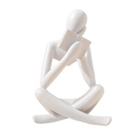 Magideal - Estatua De Pensador, Decoración, Figuras Decorativas, Adornos Artísticos, Escultura Artística Abstracta Creativa, Figura Para Estantería, Sala De Esta 8Cmx6Cmx12Cm