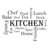 Rienda Libre Graphics - Decomural Kitchen Words Kitchen Ws-40850