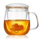 thumbnail image 1 of Taza de té DOPUDO de vidrio con infusor y tapa, 520 ml, borosilicato, 1 of 6
