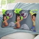 thumbnail image 3 of El Libro de la Selva Fundas de almohada de terciopelo con tema, regalos de funda de almohada, decoración para el hogar, cojín de lanzar, regalo de cumpleaños para fans y parejas. 45cm x 45cm., 3 of 6