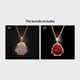 thumbnail image 1 of 1pc Luxury Buddha Necklace for Men - Shiny White and Pink Pendant Jewelry for Birthdays and Special Occasions, 1 of 5