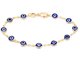 thumbnail image 3 of Pulsera Barzel con Ojo Turco, Baño de Oro de 18K, 3 of 3