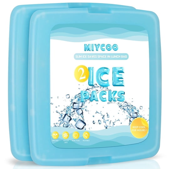 Bolsas De Hielo Miycoo Para Loncheras Y Bolsa De Almuerzo - 2 Piezas