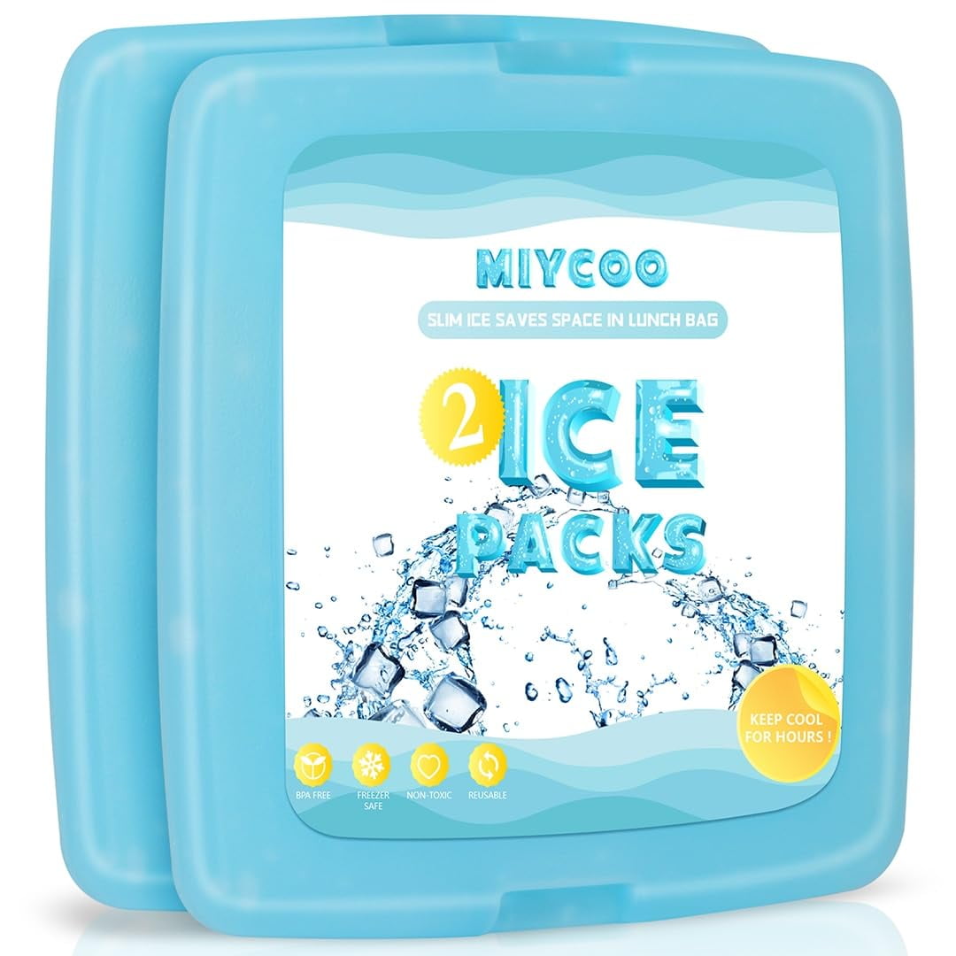 Bolsas De Hielo Miycoo Para Loncheras Y Bolsa De Almuerzo - 2 Piezas