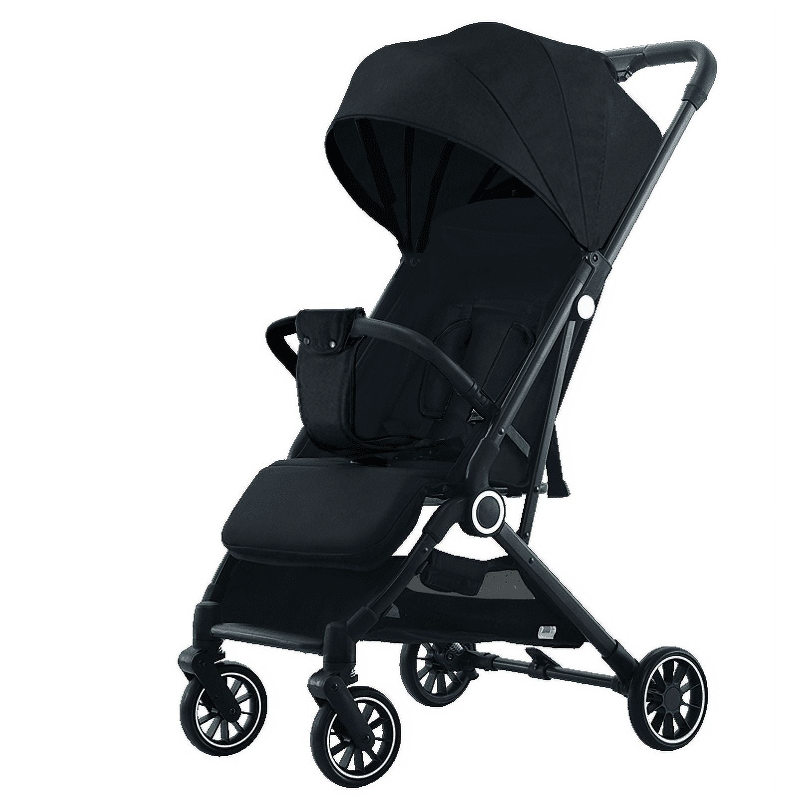 Coche De Paseo Maleta Últra Compacto Lubabycas Negro