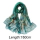 thumbnail image 5 of Bufandas ligeras con estampado de flores para mujer, chal de algodón, regalo de verano, 5 of 6