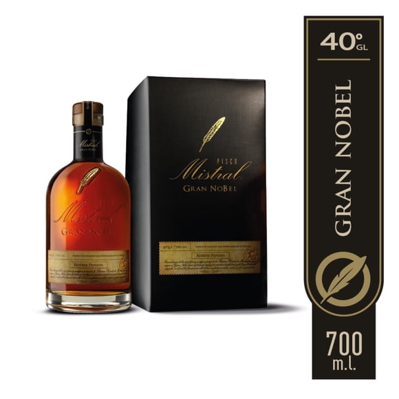 Pisco Gran nobel 40° Botella, 700 ml