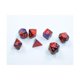 thumbnail image 1 of Dice Chessex Gemini Mini morado/rojo con números dorados de 10 mm, 1 of 1