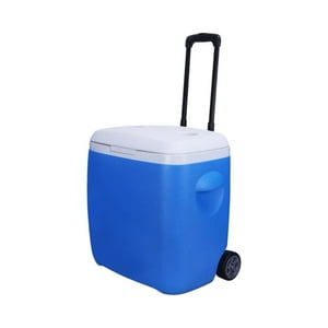 Cooler Roller Con Ruedas 48 Litros North Pak Celeste Tamano Unico