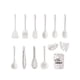 thumbnail image 2 of 18 Piezas De Utensilios De Cocina De Silicona Antiadherentes Para Profesionales Principiantes Blanco, 2 of 5