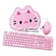 thumbnail image 1 of Kit Teclado Mouse Mousepad Rosado Rosa Alambrico Usb Luz Rgb rosa, 1 of 8