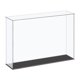 thumbnail image 1 of Uxcell Caja de Exhibición de Acrílico Caja de Plástico Cubo Caja de Almacenamiento Transparente Pequeña Montaje a Prueba de Polvo Vitrina 16.1x4.3x12" para Artículos de Colección, 1 of 5