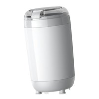 Magideal - Molinillo De Portátil Utensilios De Cocina De Molienda Rápida Taza Extraíble Operación Con Un Botón Molinillo Eléctrico Para Nueces Granos Granos Blanco