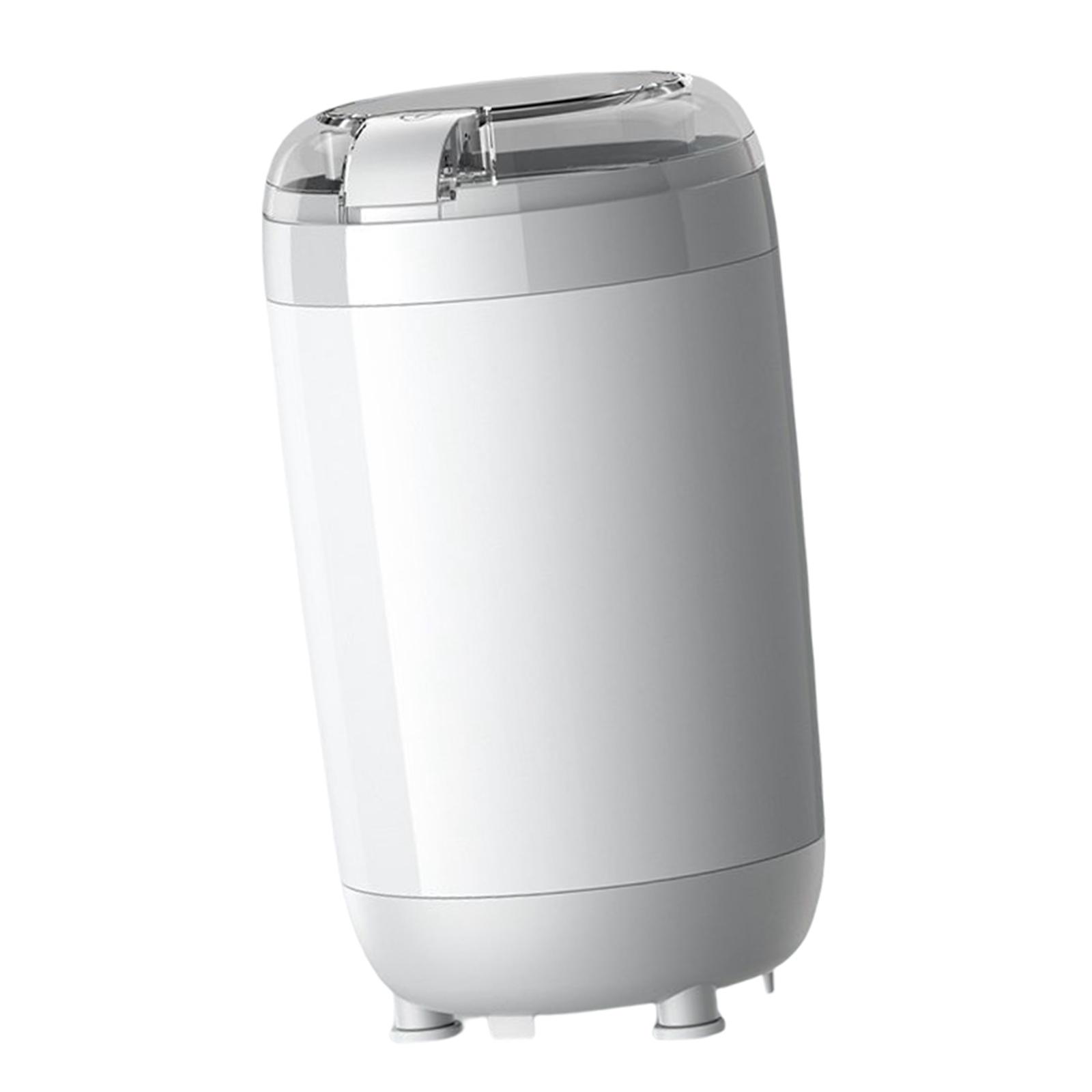 Magideal - Molinillo De Portátil Utensilios De Cocina De Molienda Rápida Taza Extraíble Operación Con Un Botón Molinillo Eléctrico Para Nueces Granos Granos Blanco