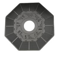 Magideal - Regla De Medición De Molienda De Café Herramienta De Precisión Guía De Tamaño Medidor De Polvo De Construcción Duradera Para Larga Vida Útil Adecuado Bagua Negro