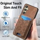 thumbnail image 3 of Funda Billetera con Soporte para Samsung Galaxy A14 Protector Delgado Marrón, 3 of 6