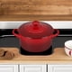 thumbnail image 5 of Mini-Round Cocotte Le Creuset, gres, 414 ml, color cereza, 5 of 6